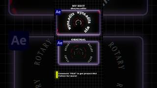 Looping Rotating Tunnel Animation  After Effects videoediting edit [upl. by Nioe]