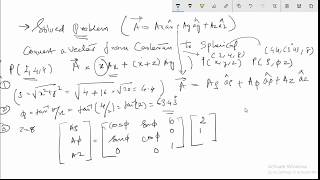 Cartesian to Cylinderical Conversion for a Vector Solved Problem [upl. by Rosenthal]