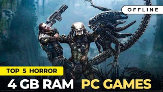 Top 5 Horror Games for 4GB Ram PC  Low End PC Games  One Take Gamer [upl. by Adey]