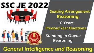 Seating Arrangement Reasoning  Order and Ranking  Taller and Shorter Reasoning  SSC JE PYQ [upl. by Lemieux]