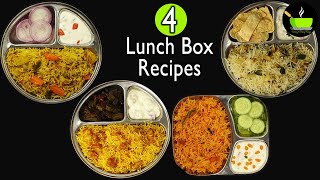 4 Easy Rice Recipes  Lunch Box Recipes  Variety Rice Recipes  Indian Rice Recipes Dinner Recipes [upl. by Laurentia]