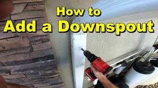 How to Add or Move A Downspout to Your Gutter [upl. by Wobniar]