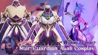 Star Guardian Akali Cosplay Wearing Tutorial [upl. by Norud817]