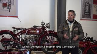 Attila Scheiber announces the special exhibition quotIndian Motorcyclesquot at the TOP Motorcycle Museum [upl. by Lehcem723]