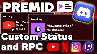 Premid Discord  Dynamic Discord Status [upl. by Khosrow424]