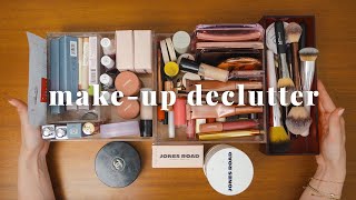 Decluttering my ENTIRE makeup collection  declutter amp organize with me [upl. by Lien432]