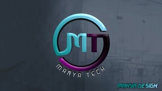 M T Logo design tutorialpixellabMANYA DESIGN [upl. by Grimbly]