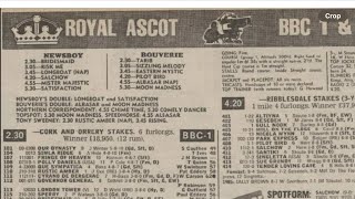 Royal Ascot 1986 Day 3 First 5 Races on The Card High Quality Recording Racing Legends [upl. by Nylime824]