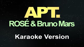 ROSÉ amp Bruno Mars  APT Karaoke [upl. by Opportina865]