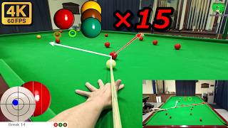 Snooker POV Baulk Colours Practice Lv2 Total Clearance [upl. by Zeralda]