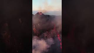 See lava erupting from Mount Etna [upl. by Agem]