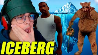 NIPYUS REAGE AO ICEBERG MAIS BIZARRO DO GTA SAN ANDREAS [upl. by Ennayt]