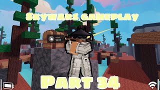 Roblox bedwars  skywars gameplay part 34 MosaBedwars [upl. by Bell]