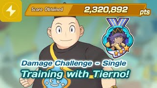 Training with Tierno 2320892 points  Pokémon Masters EX [upl. by Fairleigh]