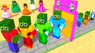 Monster School  Zombie x Squid Game WHO IS THE BEST ZOMBIE  Minecraft Animation [upl. by Stanwood545]