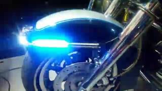 Police Motorcycle Front Fender Emergency Light Bar from Chrome Glow [upl. by Jaddan]