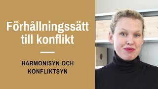 9 Förhållningssätt till konflikt  harmonisyn och konfliktsyn [upl. by Acirretahs299]