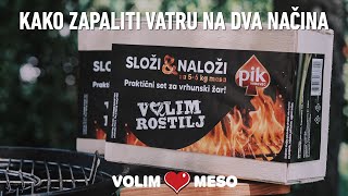 Roštilj savjeti Kako zapaliti vatru na dva načina [upl. by Anyale225]