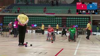 Póvoa de Varzim World Boccia Cup 12072024 Vivien Nagy 🇭🇺 vs Chantal van Engelen 🇳🇱 BC2 [upl. by Enitsenrae]