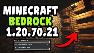 SHADERS FOR iOS amp NEW VAULT BLOCKS in Minecraft Bedrock 1207021 Beta amp Preview [upl. by Ailad]