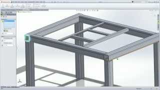 SolidWorks Weldments 101  Simple Table [upl. by Holmann124]