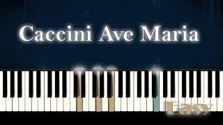 Ave Maria  Caccini  Vavilov  Easy Piano Tutorial by PlayPianos [upl. by Fanechka558]