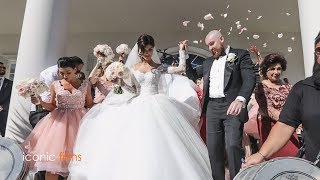 The groom meets his bride Khadijeh Mehajer in the most lavish way LEBANESE WEDDING [upl. by Onfre432]