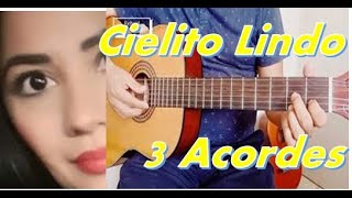 Cielito lindo en guitarra facil para principiantes [upl. by Elyod308]