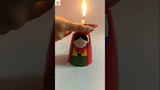 Cute glass decordiy festivaldiy hindufestival creativity craft diyastanddiyadecoration [upl. by Oir]