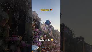 Tomorrowland backstage Social media vs real tomorrowland belgium travel explore [upl. by Yrallih]