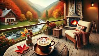 Smooth Jazz for a Calm Autumn Day with Coffee and a Cozy Fireplace [upl. by Yonatan]