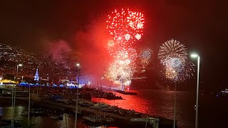 New Years Eve in Madeira 2022 2023  Show of Fireworks from Pestana CR7 [upl. by Assisi]