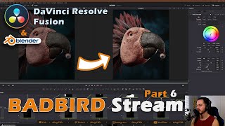 BADBIRD Art Stream Part 6  Davinci Resolve  MultiLayer EXR Compositing Cryptomattes [upl. by O'Donovan]