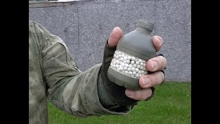 Airsoft Grenade Demonstration Neutralizer Hand Grenade [upl. by Annahsar444]