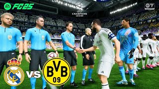 FC25 Real Madrid vs Borussia Dortmund champions league group stage Mbappe [upl. by Hsekar]