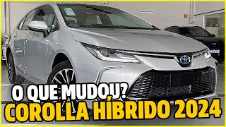 TOYOTA COROLLA HÍBRIDO 2024  FICOU AINDA MAIS ECONÔMICO DETALHES DA VERSÃO ALTIS PREMIUM HYBRID [upl. by Riley]