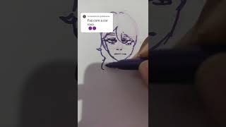 Pintando com uma cor só Pt1 Cor roxa💜✨fyy desenhooo likeandsubscribe likes [upl. by Drugi]