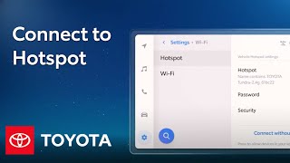 How To Enable WiFi Hotspot on Toyotas Audio Multimedia System  Toyota [upl. by Ittam]