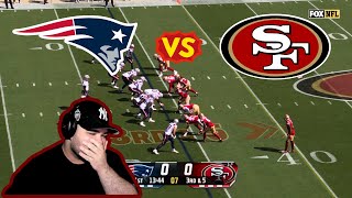 PATS FAN IN NYC REACTS To New England Patriots vs San Francisco 49ers  2024 Week 4 Game Highlights [upl. by Aliam]