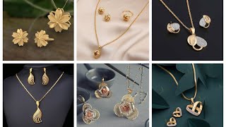 Affordable Lightweight Gold Pendants set Designs for Girls and Ladies [upl. by Docilla]