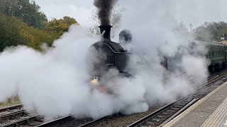 Caledonian Railway No 828 departing Eridge Saturday 26 October 2024 [upl. by Cowen]