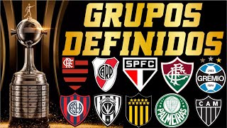 LIBERTADORES 2024  GRUPOS DEFINIDOS [upl. by Acyre502]