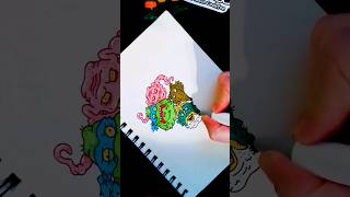 Drawing Muckman from TMNT in my CrustyGoobers style ninjaturtles sketchbook coloring art [upl. by Raynard]