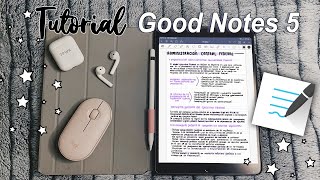 APUNTES DIGITALES en GoodNotes 5  TUTORIAL Básico♡ [upl. by Jenei]