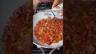 Plantain Fritata  How to prepare this food cooking healtheducation plantain friedplantain [upl. by Mahon]