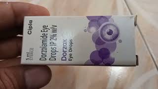 Dorzox Eye Drops  Dorzolamide 2Eye Drops  Dorzox Eye Drops uses Side effects Benefit Review Hindi [upl. by Aikimat]