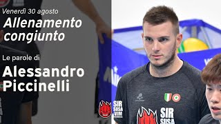 Allenamento congiunto  Le parole di Alessandro Piccinelli dopo il test con Cisterna [upl. by Kosey790]