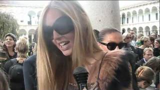 Intervista a Chiara Ferragni The Blonde Salad  Missoni SpringSummer 2011 [upl. by Atteiram]