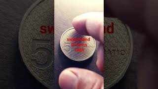 Switzerland 5 Francs 1988 ،Value francswissrarecoinsmoneycollections [upl. by Manson]