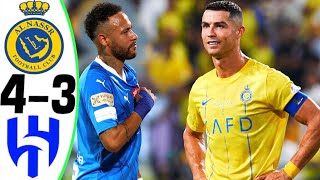 Al Nassr vs Al Hilal 43  RONALDO vs NEYMAR  All Goals and Highlights 2023 [upl. by Yate]